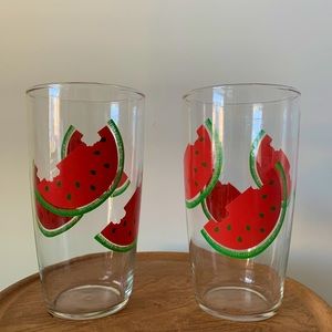 vintage watermelon glasses